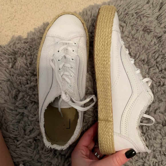 Vans white crochet bottom sneakers - Picture 4 of 5